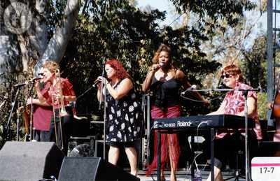 Band performance on Pride festival Youth Stage, 2004
