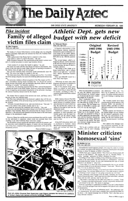 The Daily Aztec: Wednesday 02/26/1986