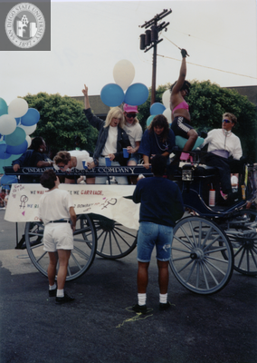 Cinderella Carriage Company carriage in Pride parade, 1991