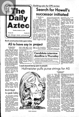 The Daily Aztec: Tuesday 10/12/1976