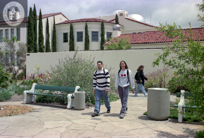 Student couple in Mediterranean Garden, 1999