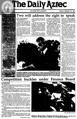 The Daily Aztec: Tuesday 02/25/1986