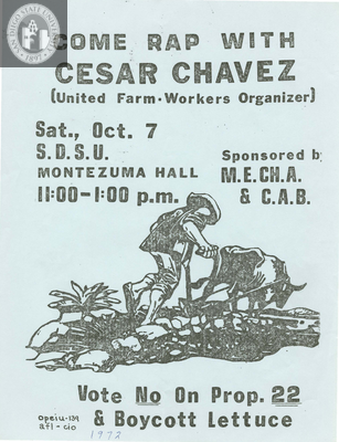 Come rap with Cesar Chavez, 1972
