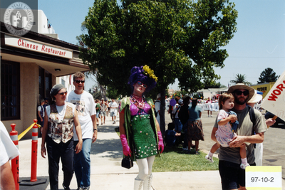 Parade participant in costume, 1997