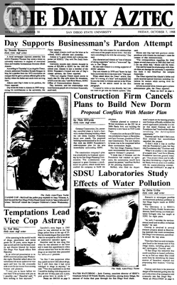 The Daily Aztec: Friday 10/07/1988