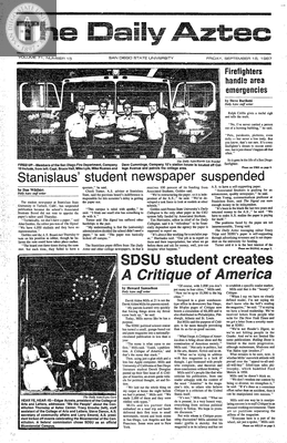The Daily Aztec: Friday 09/18/1987