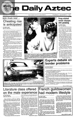 The Daily Aztec: Thursday 12/03/1987