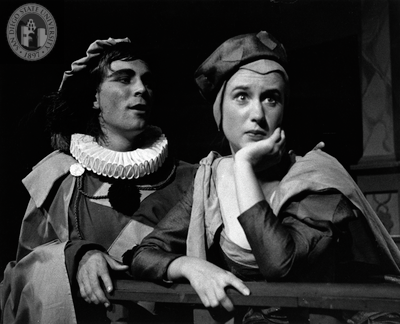 Fredric McNamara and Beverly Brian in The Knight of the Burning Pestle, 1957