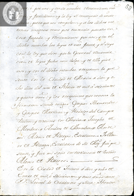 Urrutia de Vergara Papers, page 53, folder 7, volume 1, 1611