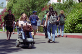 Students on Hilltop Way, 1996