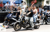 Dykes on Bikes motorcyclists in Pride parade, 2000