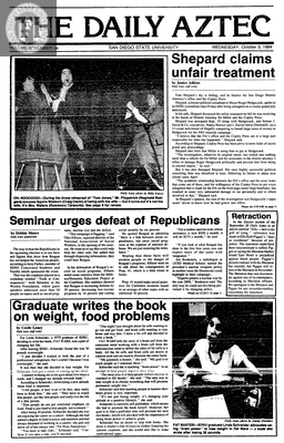 The Daily Aztec: Wednesday 10/03/1984