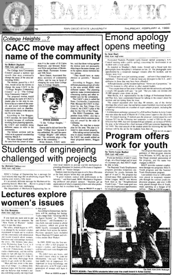The Daily Aztec: Thursday 02/04/1988