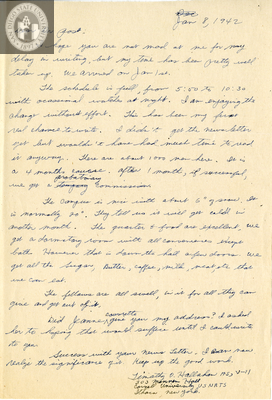 Letter from Timothy V. Hallahan, 1942