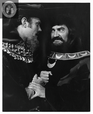 Alan Fudge and Bruce Gordon in King Richard II, 1970