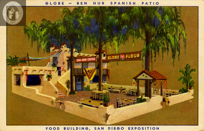 Globe -  Ben Hur Spanish Patio, Exposition, 1935