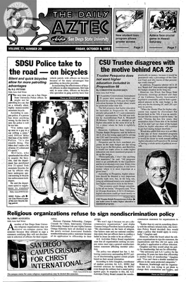 The Daily Aztec: Friday 10/08/1993