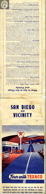 Texaco Touring Map of San Diego County Front Cover