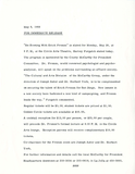 Press release for "An Evening with Erich Fromm," 1968