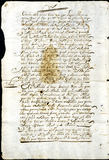 Urrutia de Vergara Papers, back of page 30, folder 13, volume 2, 1707