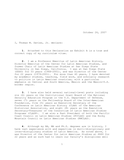 Affidavit for political asylum for a Peruvian, 2007