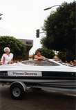 Princess Deonna boat at Pride parade, 1991