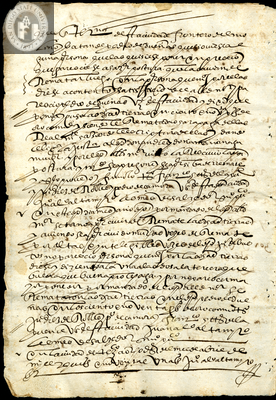 Urrutia de Vergara Papers, back of page 116, folder 8, volume 1