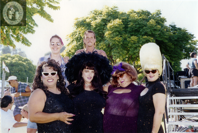 Candye Kane and performers at San Diego Pride, 1995
