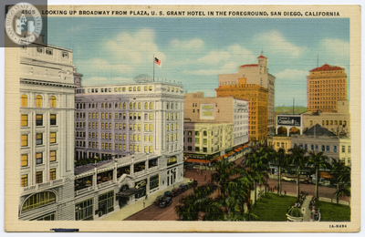 US Grant hotel and Horton Plaza, San Diego