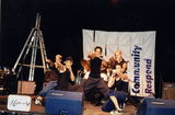 Festival group performing onstage at Pride Festival, 2000