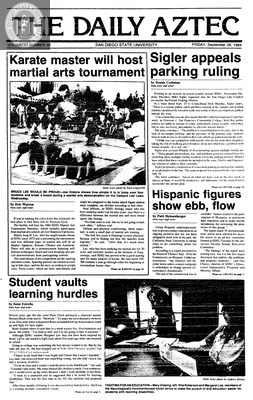 The Daily Aztec: Friday 09/28/1984
