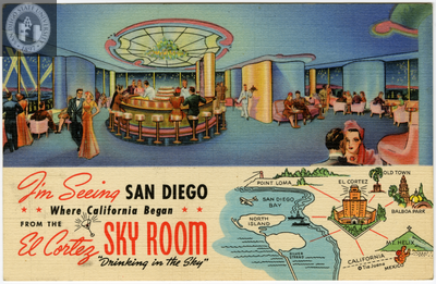 El Cortez Sky Room, San Diego, 1940