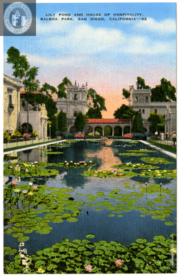 Lily Pond and House of Hospitality, Balboa Park