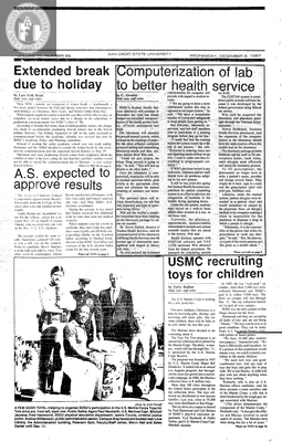 The Daily Aztec: Wednesday 12/02/1987