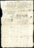 Urrutia de Vergara Papers, back of page 36, folder 13, volume 2, 1707