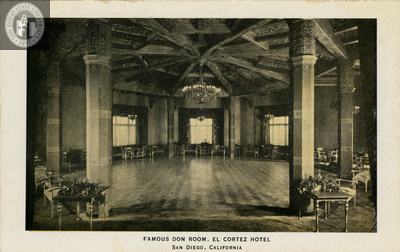 Interior, Don Room at El Cortez Hotel, San Diego