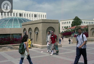 Students on Centennial Walkway, 1999
