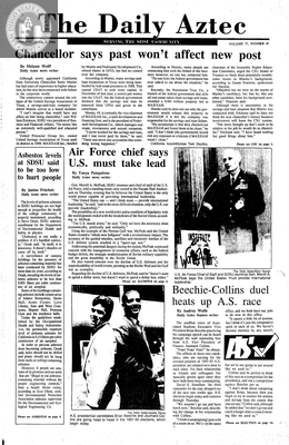 The Daily Aztec: Monday 04/08/1991