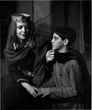Unidentified actress and boy in Macbeth, 1958