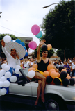 Drag queens car at Pride parade, 1991