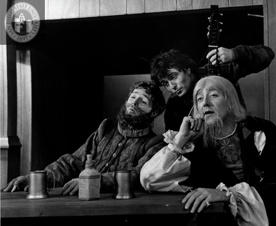 James B. Douglas, Donald West, and Joseph Maher in Twelfth Night, 1967