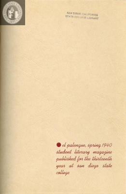 El Palenque, Spring Issue 1940