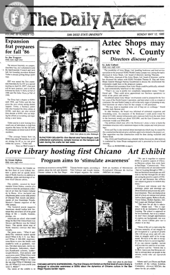The Daily Aztec: Monday 05/12/1986