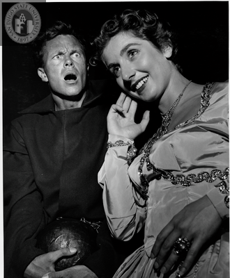 Frank Kinsella and Gretchin Grills in Twelfth Night, 1954