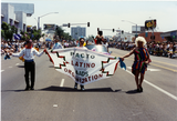 Pacto Latino AIDS Organization banner, San Diego Pride parade, 1994