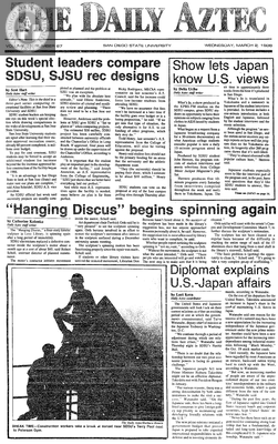 The Daily Aztec: Wednesday 03/02/1988