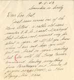 Letter from John F. Edwards, 1943