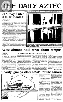 The Daily Aztec: Wednesday 11/27/1985