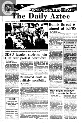 The Daily Aztec: Tuesday 01/22/1991