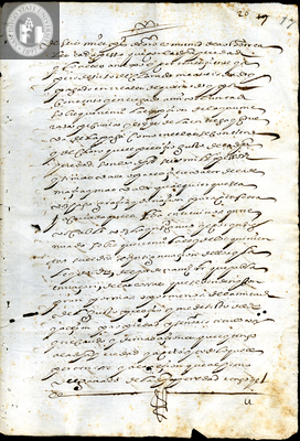 Urrutia de Vergara Papers, page 17, folder 2, volume 1, 1606